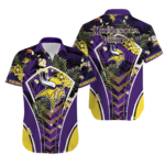 Sport-Team Minnesota Vikings Custom Name Flower Summer Tropical Hawaiian Shirt Sport Team Aloha Shirt