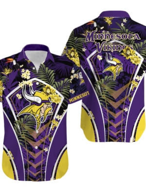Sport-Team Minnesota Vikings Custom Name Flower Summer Tropical Hawaiian Shirt Sport Team Aloha Shirt