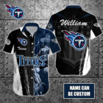 Sport-Team Tennessee Titans Custom Name Special Half Tone Mascot Hawaiian Shirt Sport Team Aloha Shirt