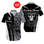 Sport-Team Las Vegas Raiders Custom Name Special Half Tone Mascot Hawaiian Shirt Sport Team Aloha Shirt