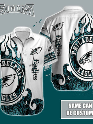 Sport-Team Philadelphia Eagles Custom Name Realtree Hunting Hawaiian Shirt Sport Team Aloha Shirt