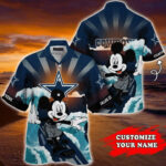 Sport-Team Dallas Cowboys Custom Name Mickey Surf Hawaiian Shirt Sport Team Aloha Shirt