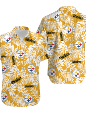 Sport-Team Pittsburgh Steelers Tropical Leafs Hawaiian Shirt Summer Aloha Shirt