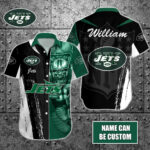 Sport-Team New York Jets Custom Name Special Half Tone Mascot Hawaiian Shirt Sport Team Aloha Shirt