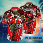 Sport-Team Tampa Bay Buccaneers Custom Name Flower Summer Tropical Hawaiian Shirt Sport Team Aloha Shirt