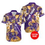 Sport-Team Minnesota Vikings Custom Name Special Tropical Fruit Hawaiian Shirt Sport Team Aloha Shirt
