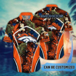 Sport-Team Denver Broncos Custom Name Flower Summer Tropical Hawaiian Shirt Sport Team Aloha Shirt