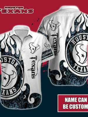 Sport-Team Houston Texans Custom Name Realtree Hunting Hawaiian Shirt Sport Team Aloha Shirt