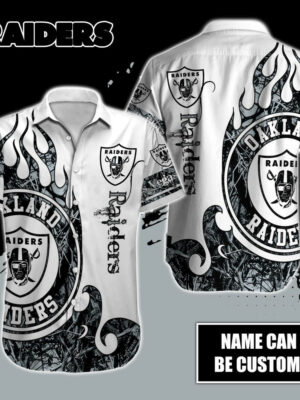 Sport-Team Las Vegas Raiders Custom Name Realtree Hunting Hawaiian Shirt Sport Team Aloha Shirt