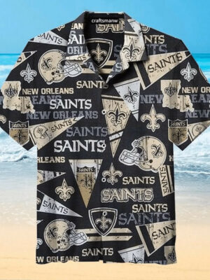 Sport-Team New Orleans Saints Graphic Hawaiian Shirt Men Women Aloha Shirt