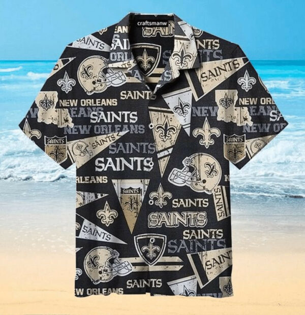 Sport-Team New Orleans Saints Graphic Hawaiian Shirt Men Women Aloha Shirt
