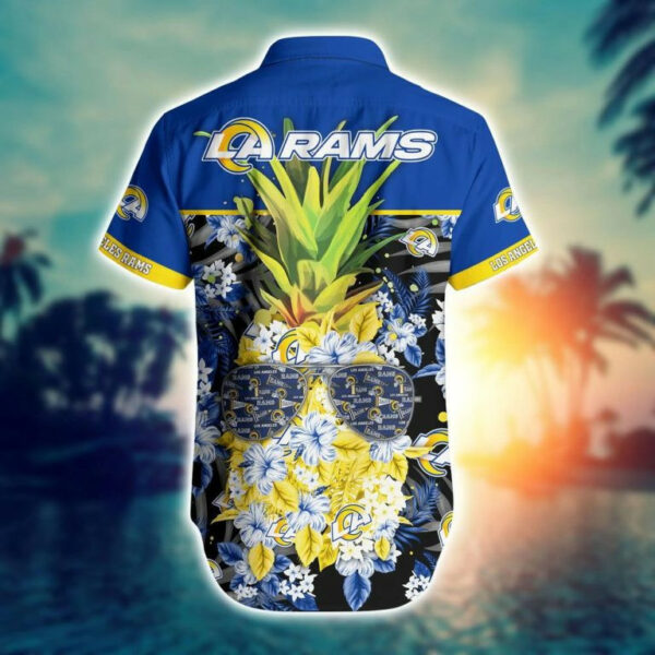 Sport-Team Los Angeles Rams Pineapple Design New Trending Hawaiian Shirt Men Women Aloha Shirt