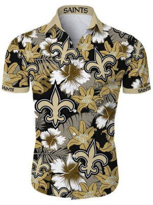 Sport-Team New Orleans Saints Tropical Flower Summer Hawaiian Shirt V2 Men Women Aloha Shirt