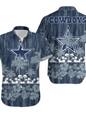 Sport-Team Dallas Cowboys Rain Edition Hawaiian Shirt Men Women Aloha Shirt
