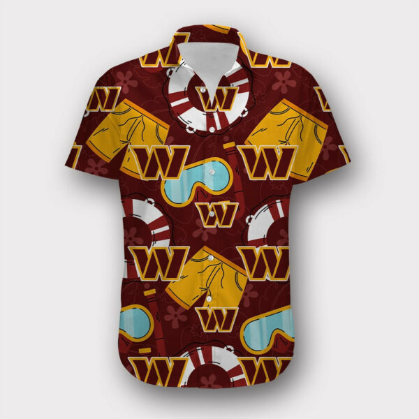 Sport-Team Washington Commanders Cool Summer Hawaiian Shirt Men Women Aloha Shirt