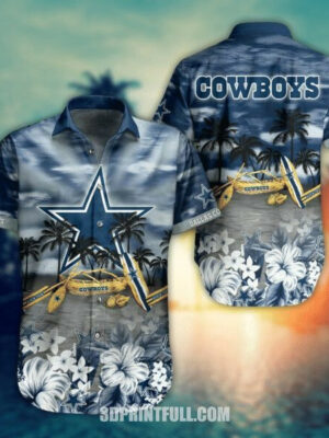 Sport-Team Dallas Cowboys Boat In Beach Hawaiian Shirt Men Women Aloha Shirt
