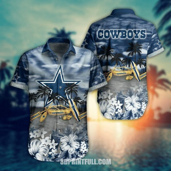 Sport-Team Dallas Cowboys Boat In Beach Hawaiian Shirt Men Women Aloha Shirt