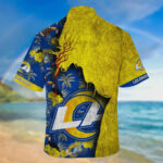 Sport-Team Los Angeles Rams Tropical Best Gift For Fans Hawaiian Shirt Men Women Aloha Shirt