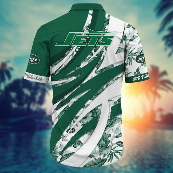 Sport-Team New York Jets Green White Hawaiian Shirt Men Women Aloha Shirt