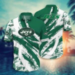 Sport-Team New York Jets Green White Hawaiian Shirt Men Women Aloha Shirt