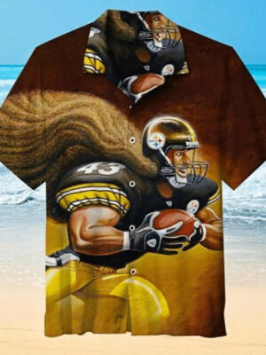 Sport-Team Pittsburgh Steelers Dark Yellow Version Hawaiian Shirt Men Women Aloha Shirt