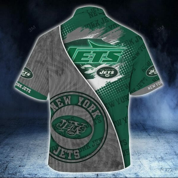 Sport-Team New York Jets Green Grey Hawaiian Shirt Men Women Aloha Shirt