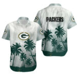 Sport-Team Green Bay Packers White Blue Tree Cloud Hawaiian Shirt Men Women Aloha Shirt