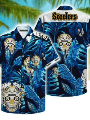 Sport-Team Pittsburgh Steelers Skull Special Hawaiian Shirt Men Women Aloha Shirt