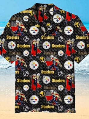 Sport-Team Pittsburgh Steelers Logos Hawaiian Shirt Men Women Aloha Shirt