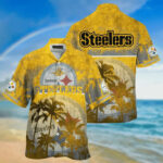 Sport-Team Pittsburgh Steelers Coconut Beach Duty Golden Hawaiian Shirt Men Women Aloha Shirt