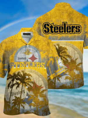 Sport-Team Pittsburgh Steelers Coconut Beach Duty Golden Hawaiian Shirt Men Women Aloha Shirt
