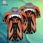 Sport-Team Cincinnati Bengals Orange Black Hawaiian Shirt Men Women Aloha Shirt