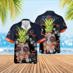 Sport-Team Chicago Bears Pineapple In Dark Blue Edition Hawaiian Shirt Men Women Aloha Shirt