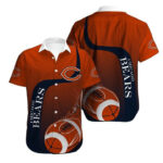 Sport-Team Chicago Bears Fire Ball In Orange Hawaiian Shirt Men Women Aloha Shirt