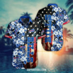 Sport-Team Buffalo Bills Flower Tropical American Flag Hawaiian Shirt Men Women Aloha Shirt