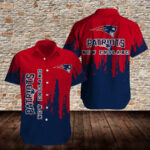 Sport-Team New England Patriots Red Navy Pattern Hawaiian Shirt Men Women Aloha Shirt