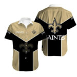 Sport-Team New Orleans Saints Black Golden Hawaiian Shirt Men Women Aloha Shirt