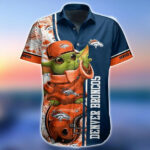 Sport-Team Denver Broncos Baby Yoda Hawaiian Shirt Men Women Aloha Shirt