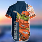 Sport-Team Denver Broncos Baby Yoda Hawaiian Shirt Men Women Aloha Shirt