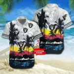 Sport-Team Las Vegas Raiders Custom Name Coconut Tree Hawaiian Shirt Men Women Aloha Shirt