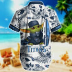 Sport-Team Tennessee Titans Baby Yoda Hawaiian Shirt Men Women Aloha Shirt