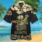 Sport-Team New Orleans Saints Baby Yoda Hawaiian Shirt Men Women Aloha Shirt