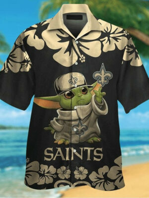 Sport-Team New Orleans Saints Baby Yoda Hawaiian Shirt Men Women Aloha Shirt