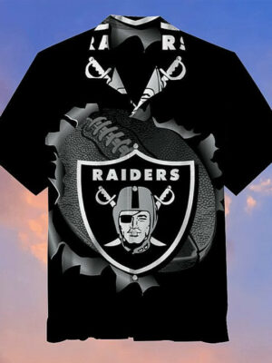 Sport-Team Las Vegas Raiders Black Hawaiian Shirt Men Women Aloha Shirt