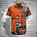 Sport-Team Denver Broncos Orange Punisher Skull Hawaiian Shirt Men Women Aloha Shirt