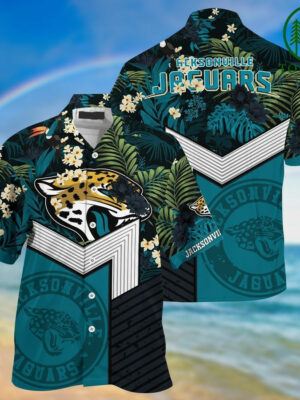 Sport-Team Jacksonville Jaguars Teal Speical Hawaiian Shirt Men Women Aloha Shirt