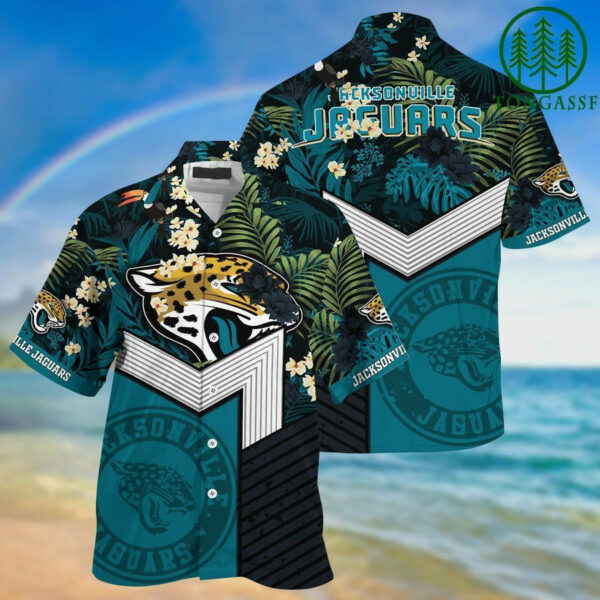 Sport-Team Jacksonville Jaguars Teal Speical Hawaiian Shirt Men Women Aloha Shirt