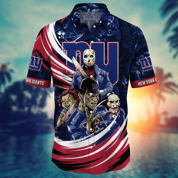 Sport-Team New York Giants Halloween Night Hawaiian Shirt Men Women Aloha Shirt