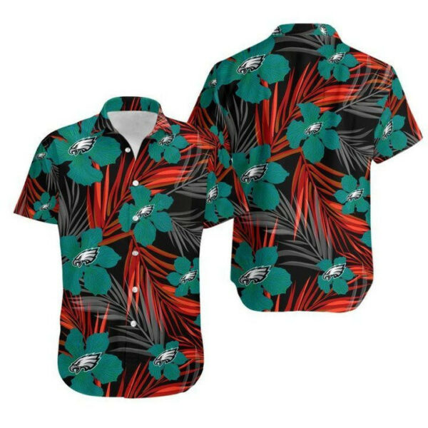 Sport-Team Philadelphia Eagles Green Flower Version Hawaiian Shirt Men Women Aloha Shirt