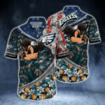 Sport-Team Philadelphia Eagles Mickey Mouse Hawaiian Shirt Men Women Aloha Shirt